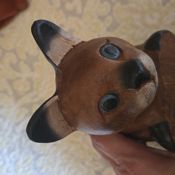 2 for 25 sale Solid mapleHandcarved shelf sitting cat 🐈 - Picture 4 of 5